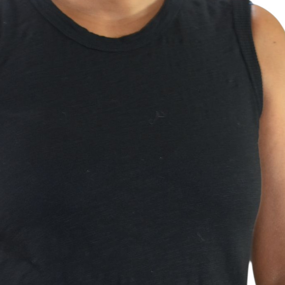 Wilt Black Slant Hem Tank Top Black Sleeveless Tee Angled Jersey Asymmetric XS - Picture 4 of 16